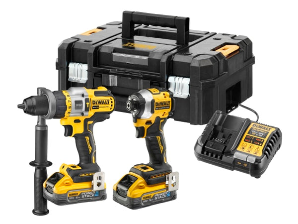 Dewalt POWERSTACK™ Twin Kit 2 x 5.0Ah Li-ion DCD999 & DCF850 - KeansClaremorris