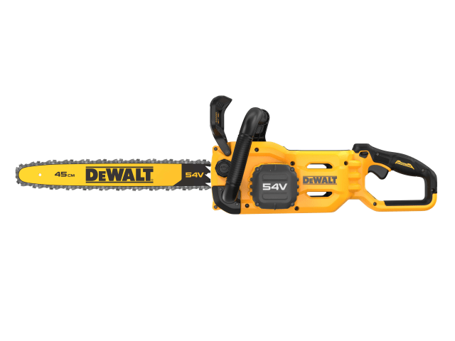 DEWALT XR FlexVolt 54V Li-ion Chainsaw 45cm Bar Bare Unit – Powerful Cordless Saw | Keans Claremorris