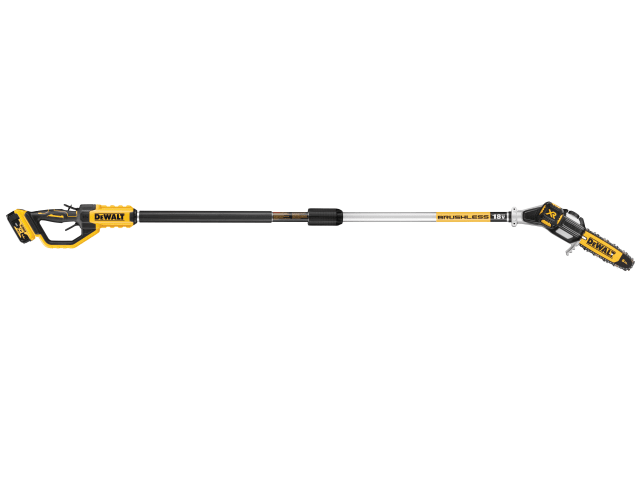 DEWALT XR 18V Brushless Pole Chainsaw with 5.0Ah Li-ion Battery - Powerful, Lightweight | Keans Claremorris