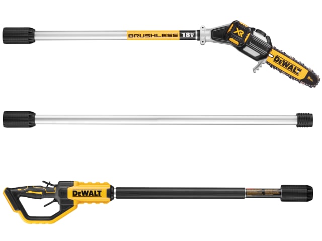 DEWALT XR 18V Brushless Pole Chainsaw with 5.0Ah Li-ion Battery - Powerful, Lightweight - Keans Claremorris
