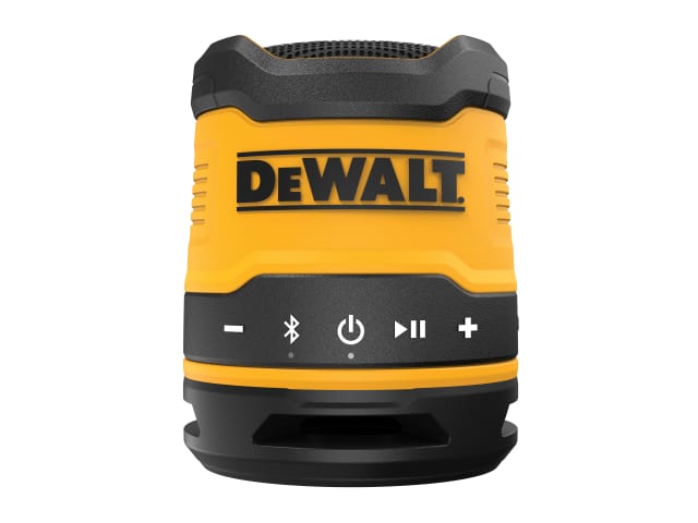 Dewalt DEWDCR009 Compact Bluetooth Speaker, portable and durable, available at Keans Claremorris.
