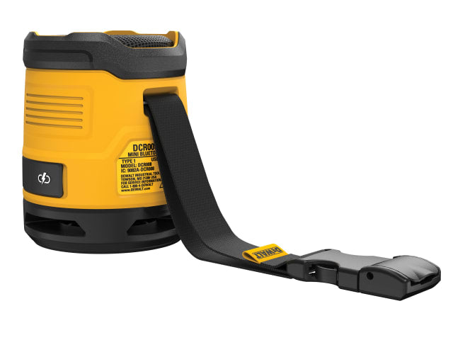 Dewalt DEWDCR009 Compact Bluetooth Speaker, portable and durable, available at Keans Claremorris store.