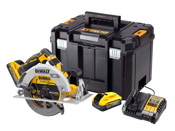 Dewalt DCS573H2T XR Advantage Circular Saw 190mm 18V 2 x 5.0Ah POWERSTACK™ Li-ion - KeansClaremorris