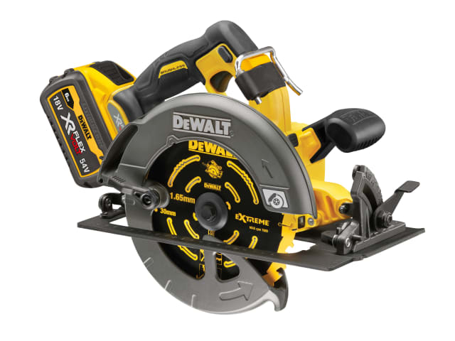 Dewalt DEWDCS578T2 XR FlexVolt 54V 190mm Circular Saw with 2x6.0Ah batteries, TCT blade, dust extraction – Keans Claremorris