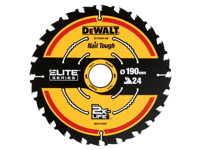 Dewalt DEWDT10304QZ ELITE™ Series Framing Circular Saw Blade 190 x 30mm x 24T - Image 1