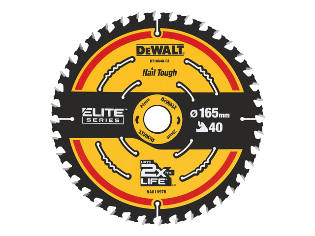 Dewalt ELITE™ Series Framing Circular Saw Blade 165 x 20mm x 40T DEWDT10640QZ - Image 1