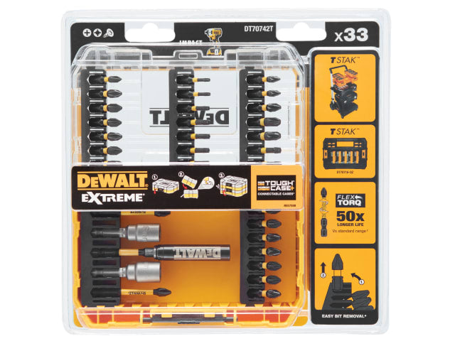 DeWalt DT70742T FLEXTORQ™ Screwdriving Set, 33 Piece - Image 2