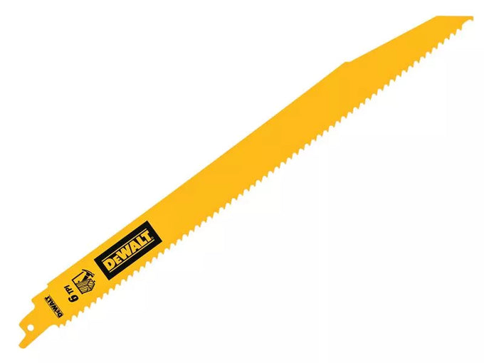 DeWalt Bi-Metal Wood Demolition Reciprocating Blade 304mm x 6 TPI (Pack 5) - Image 2