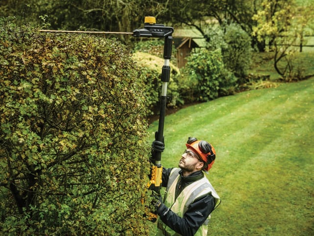 DEWALT XR 18V Pole Hedge Trimmer Bare Unit – Lightweight, cordless hedge cutter | Available at Keans Claremorris