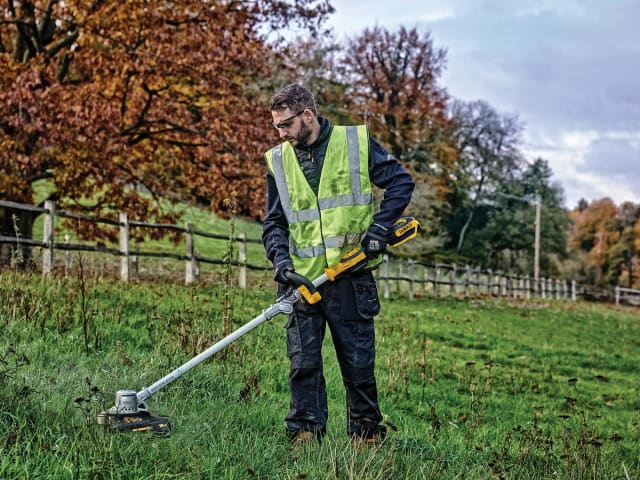 Dewalt Brushless String Trimmer Bare Unit, cordless, powerful, lightweight - available at Keans Claremorris