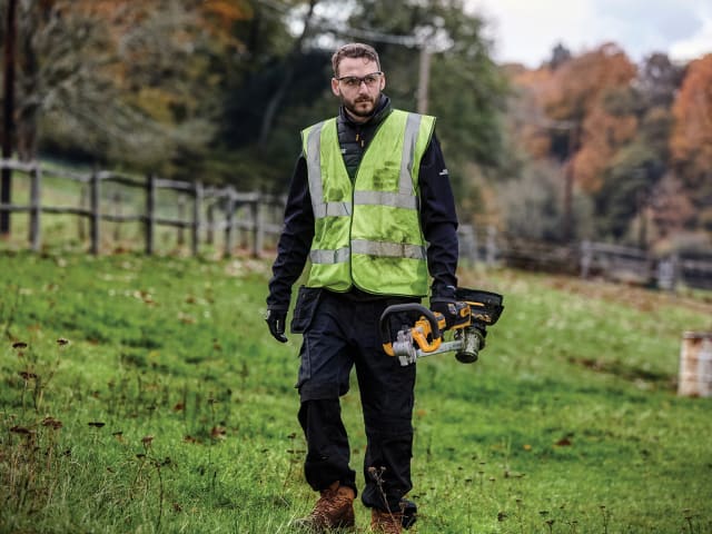 Dewalt Brushless String Trimmer Bare Unit, cordless garden tool, powerful and efficient, available at Keans Claremorris.
