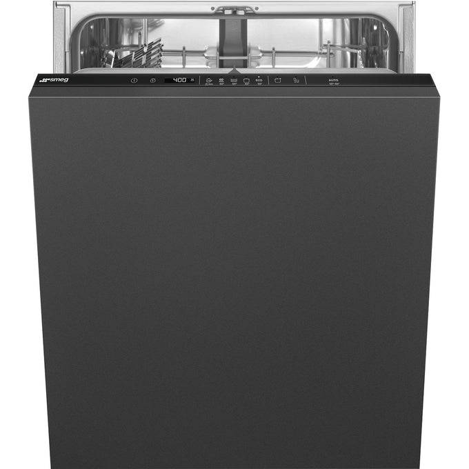 Smeg DI262D fully integrated dishwasher, 13 place settings, 8 programs, Dry Assist+, AquaStop, available at Kean’s