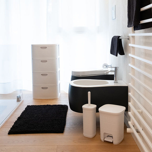 Domus Small Dustbin 6Ltr - White - Image 2