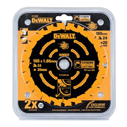 Dewalt Extreme Fix 165mm Circular Saw Blade 24 Teeth 20mm Bore - Keans Claremorris