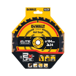 Dewalt DEWDT10302QZ ELITE™ Series Framing Circular Saw Blade 184 x 16mm x 24T