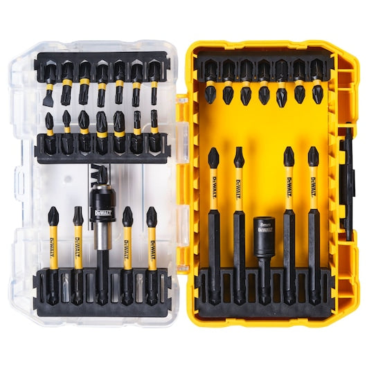 Dewalt DT70736TM FLEXTORQ 32 Piece Screwdriving Bit Set with Mug, durable bits for precision, available at Keans Claremorris.