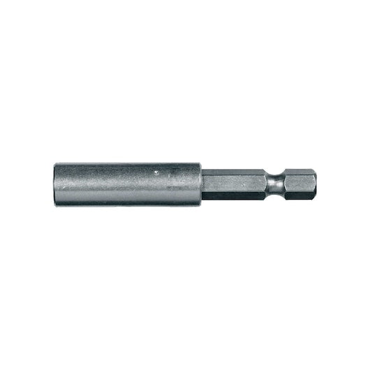 DeWalt DT7500 magnetic bit holder with 60mm hardened steel shaft and ¼" hex shank on white background.