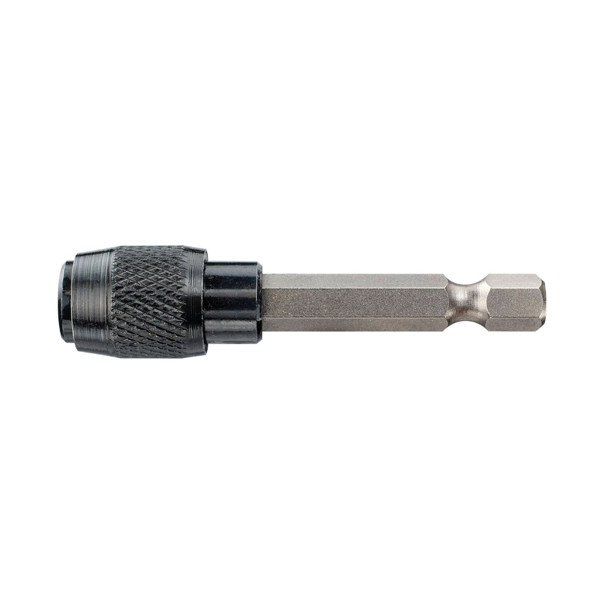 DeWalt DT7511 magnetic quick-change bit holder with textured black grip and hex shank on white background