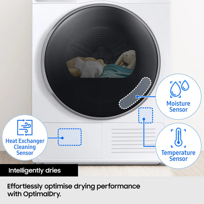 Samsung 9kg Heat Pump Tumble Dryer – White| DV90DG52A0AEEU - Image 5