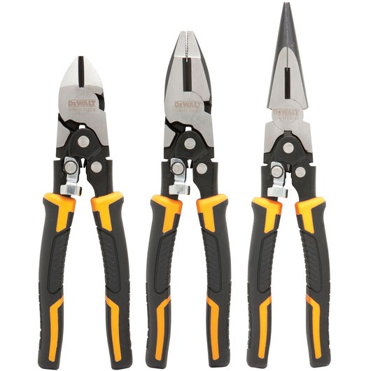 DeWalt Compound Action Pliers 3 Piece Set - Image 1