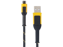 DeWalt USB A to USB-Micro Reinforced Charging Cable 1.8m (6ft)