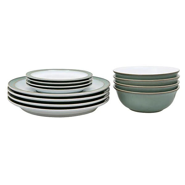 Denby 12 Piece Dinner Set - Regency Green - Image 2