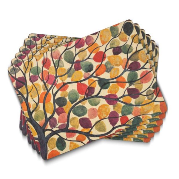 Dancing Branches Bundle Set Placemats & Coasters Keans Claremorris