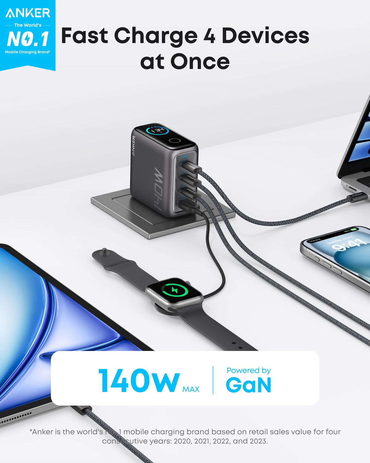 Anker Nano Charger 140W 4 Port | A2697KZ1 - Image 4