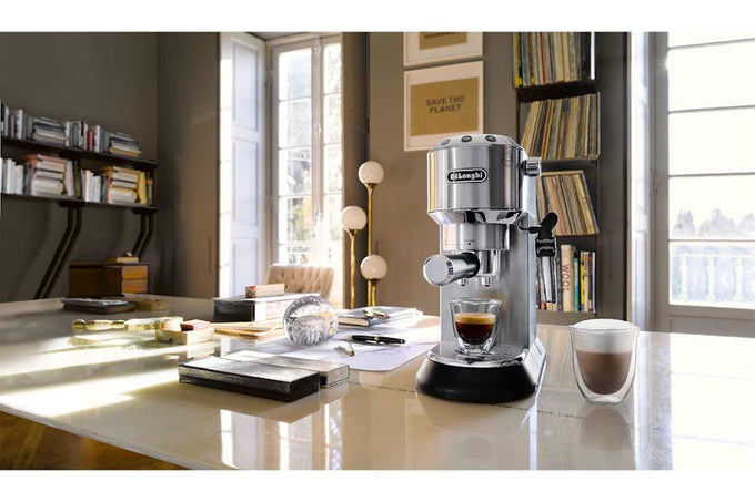 DeLonghi Dedica Style Barista Espresso & Cappuccino Machine Metal ECKG6820.M | Keans Claremorris