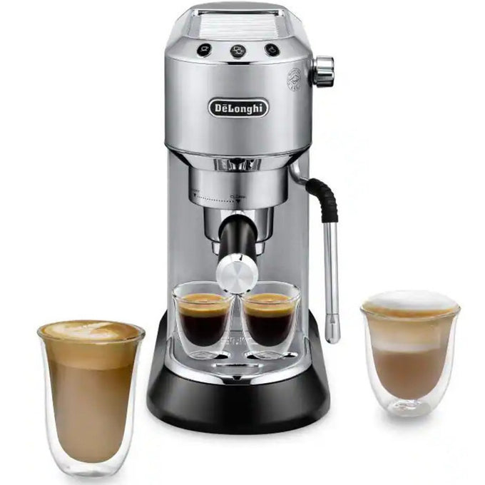 DeLonghi EC885.M Dedica Arte Manual Espresso Coffee Maker Silver Stainless Steel | Keans Claremorris