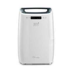 White air purifier with brand logo on a white background