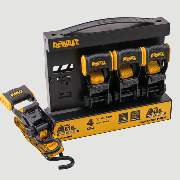 DeWalt 4 Piece Ratchet Strap Set | DXBC18004 Keans Claremorris