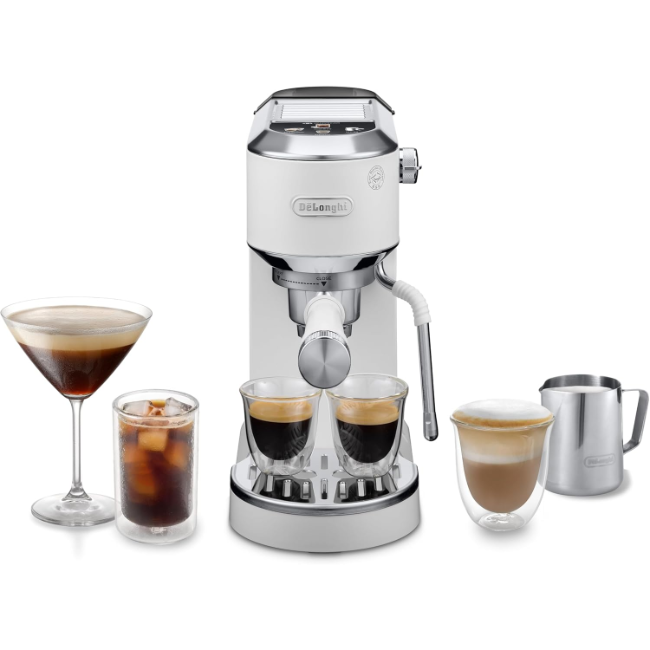 De'Longhi Dedica Arte Manual Espresso Maker – White| EC890.WI Keans Claremorris