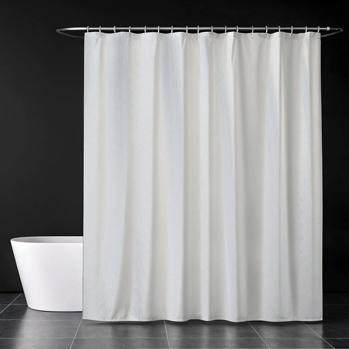 De Vielle Bathroom Embossed Shower Curtain Keans Claremorris