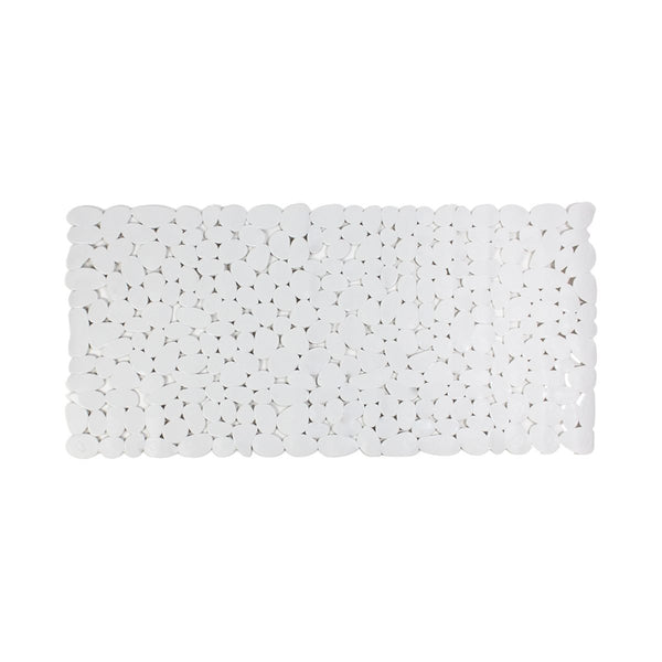 De Vielle Bathroom PVC Bath Mat - White 71x33cm Keans Claremorris