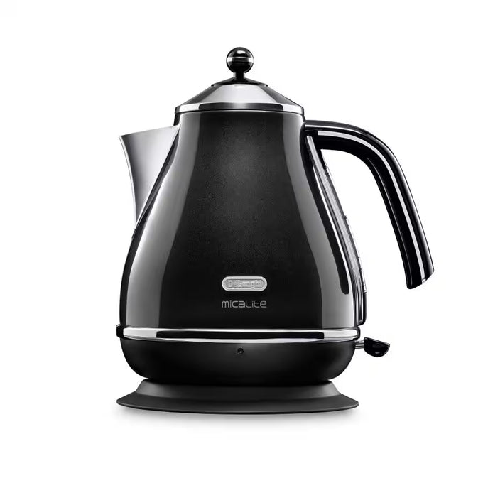 Delonghi Icona Micalite Kettle Black | KBOM3001.BK Keans Claremorris
