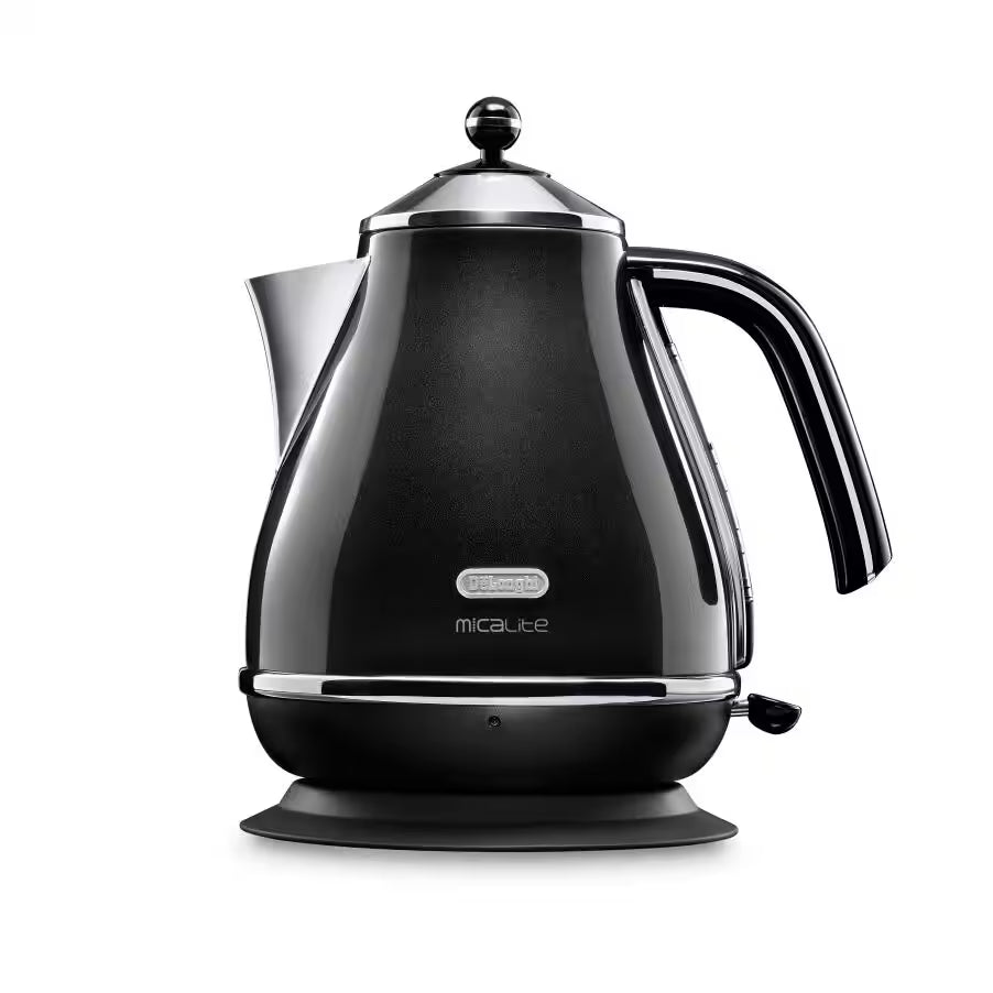 Delonghi Icona Micalite Kettle Black | KBOM3001.BK Keans Claremorris