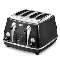 Delonghi Icona Toaster Black | CTOM4003.BK Keans Claremorris