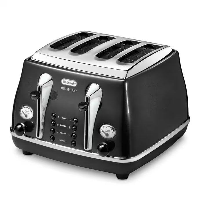 Delonghi Icona Toaster Black | CTOM4003.BK Keans Claremorris