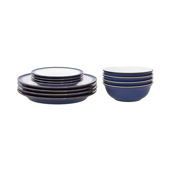 Denby 12 Piece Dinner Set - Imperial Blue Keans Claremorris