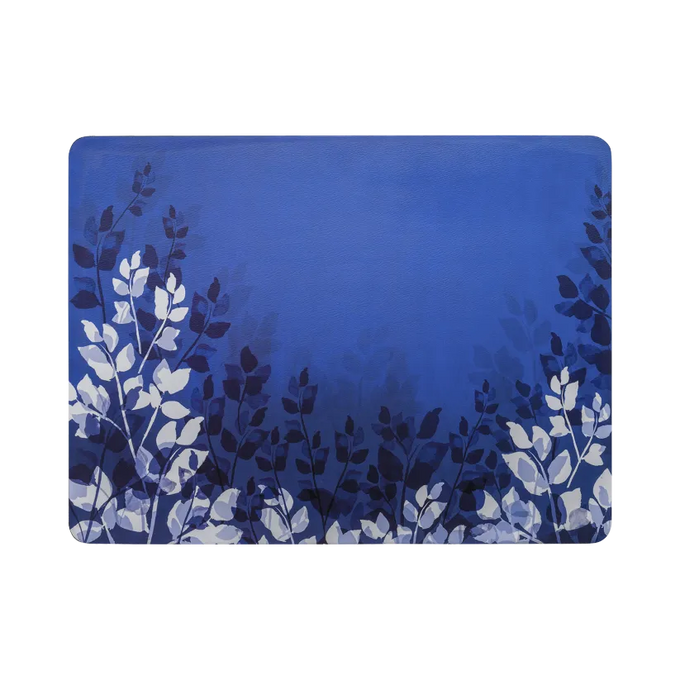 Denby Blue Foliage 6PC cork-backed placemats, heat resistant, stylish dining set available at Keans Claremorris.