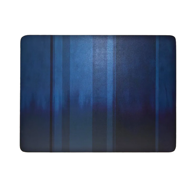 Denby Colours Blue 6-piece cork-backed placemats, heat-resistant, durable, stylish table protection, available at Keans