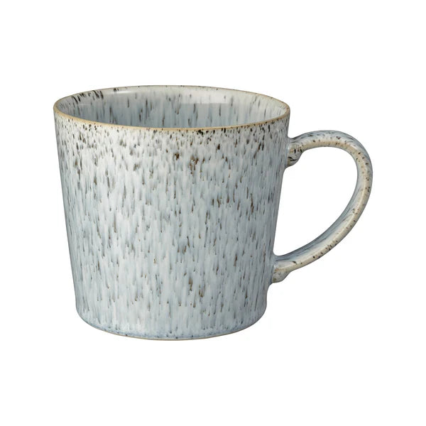 Denby Halo Speckle Mug 460ml stoneware with speckled glaze, new handle design, durable, available at Keans Claremorris.