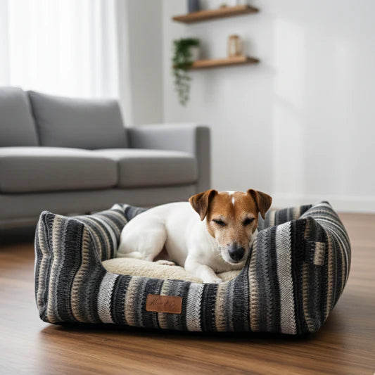 Dog Bed - Cushioned Square Dog Bed _ Pet Stop