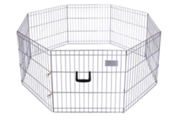 Foldable Puppy Pen with door, 61x122cm, easy assembly, secure play area for pets by Keans Claremorris.