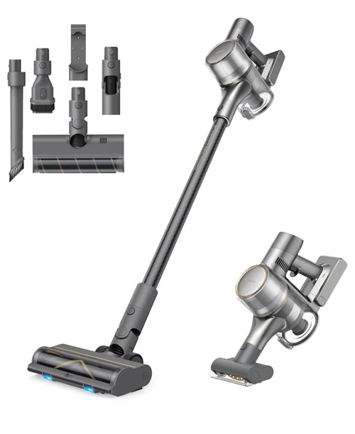 Dreame R20 cordless stick vacuum with 190AW suction, LED dust detection, 90-min runtime, lightweight, from Kean’s