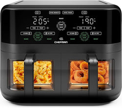 Dual Basket Air Fryer – 5.6 Litre Capacity| RJ38-SQPF-3TDB-2W-UK Keans Claremorris