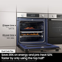 Samsung Series 4 76L Electric Smart Oven with Dual Cook, Black - NV7B4355VAK/U4 | Keans Claremorris