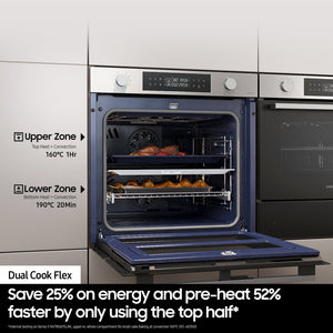Samsung Series 4 76L Electric Smart Oven With Dual Cook - Black | NV7B4355VAK/U4