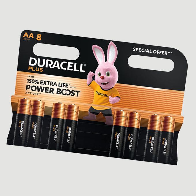 Duracell Plus AA Battery Pack 8 PK  | XMS24BATAA8 Keans Claremorris
